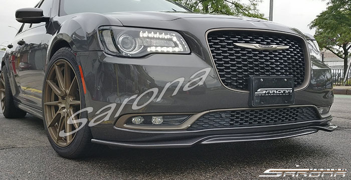 Custom Chrysler 300  Sedan Front Lip/Splitter (2011 - 2019) - $975.00 (Part #CR-005-FA)
